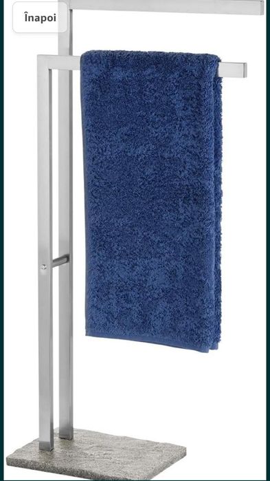 Wenko 20603100 Suport pentru prosoape granit cu 2 brațe – Suport pentr