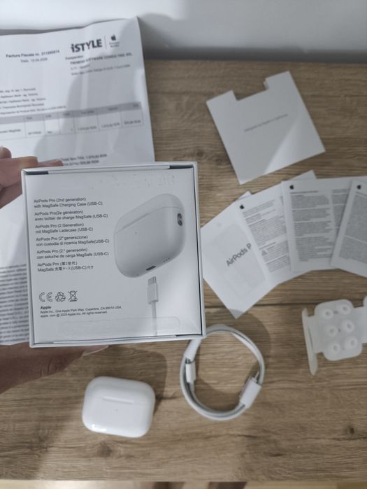 Air Pods Pro 2 originale, dețin factura de la istyle