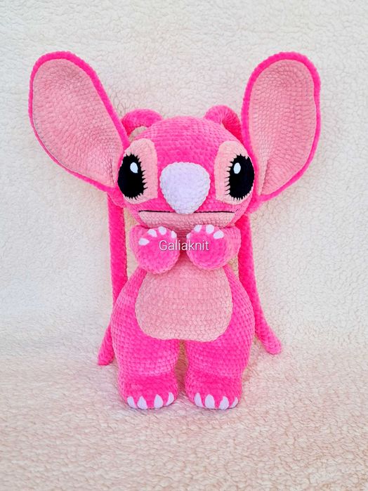 Ръчно плетена Ейнджъл (Приятелката на Стич) 44см