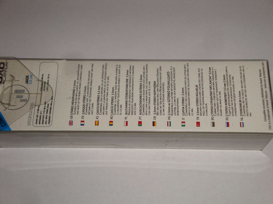 casti cu microfon oxo platinum cablu 1.2m mufa jack