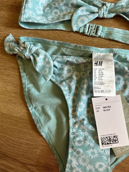 Costum baie fete 10-12 ani nou H&M