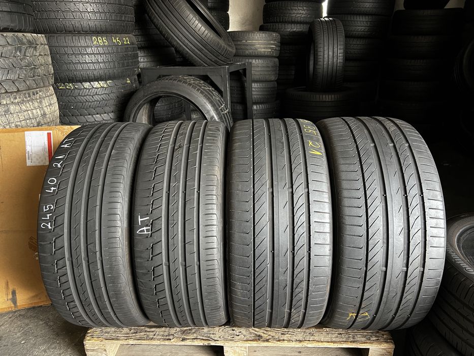 4 anvelope vara 275/35/21 + 245/40/21 , Continental , DOT 2023/2024