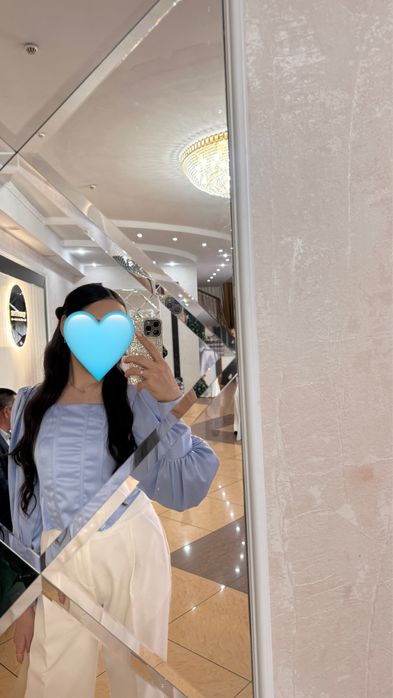 Корсет нежно-голубого цвета