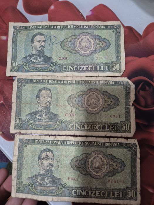Bacnote 50 de lei Alexandru Ioan Cuza An 1966
