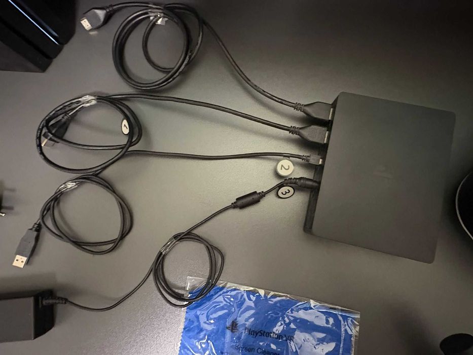 Ps4 Pro с два джойстика и VR очила