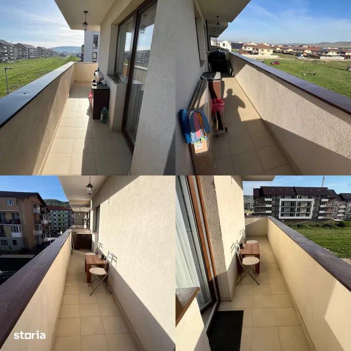 Apartament cu 2 camere,terasa,parcare inclusa,etaj intermediar