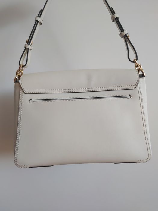 Furla Circe дамаска бяла чанта