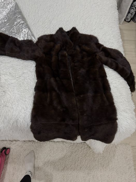 Шуба норковая коричнева