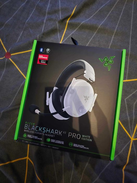 Noi din fabrica Casti wireless Razer Blackshark V2 Pro 2023, Albe
