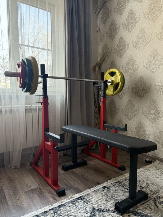 Штанга, лежак, гриф