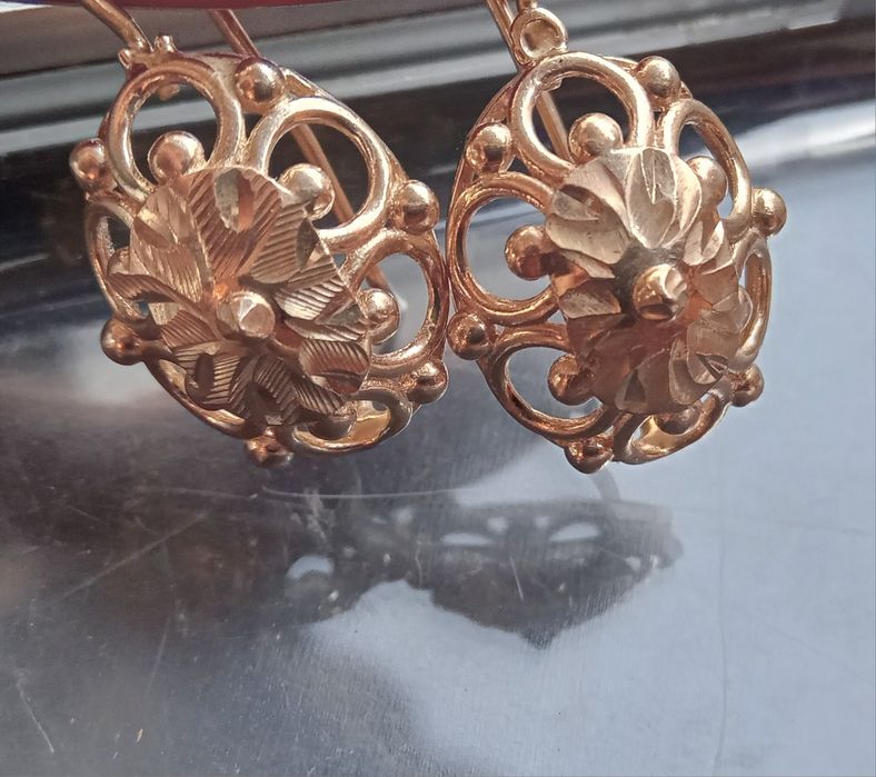 Cercei aur 14k model vintige