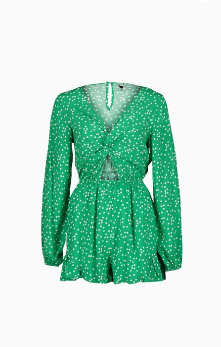 Дамски гащеризон с принт на точки