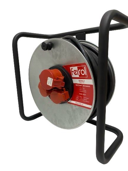 Удлинительный кабель на катушке H07RN-F 5G2.5-30м металлический