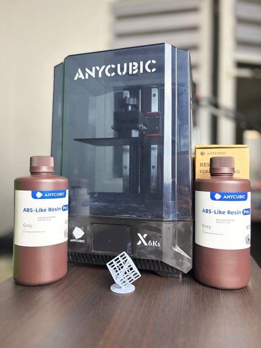 смолен SLA 3D принтер Anycubic Photon Mono X 6Ks + 9 литра неотворена смола и ~2 литра подарък