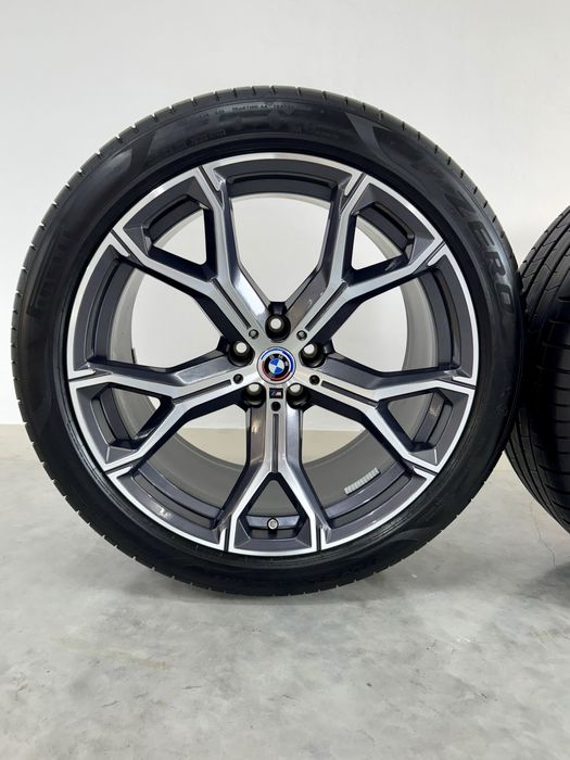 Jante Bmw X5 X6 R21 G05 G06 Originale M741 Pirelli de vara 90% 40/2023