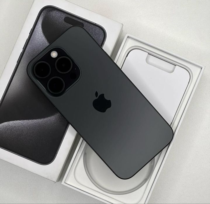 iPhone 15 PRO MAX Black Matte•256GB•Factura Emag•Neverlocked Impecabil