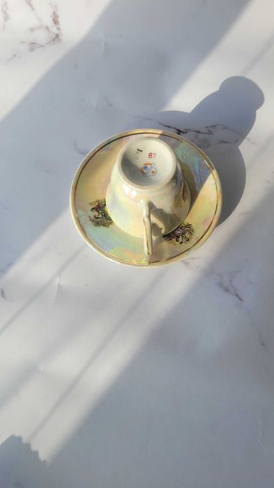 Порцеланов сервиз със седефено покритие