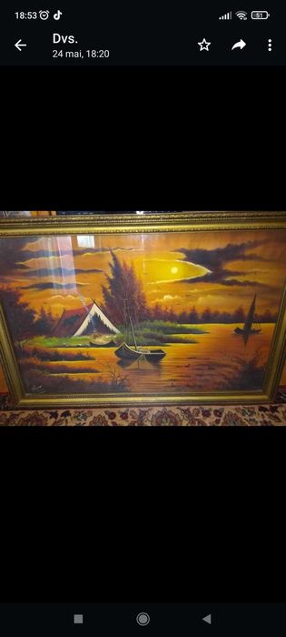 Vând tablouri vechi, in ulei semnate