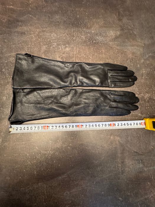 Дълги кожени ръкавици, размер S