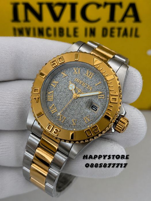 INVICTA Swiss Diamond Silver/Gold 40 mm women, Инвикта нов дамски часовник