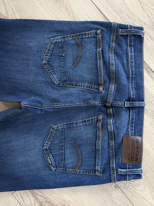Blugi GSTAR Raw Slim Albastru Barbati | Marime 33 x 32 (Talie 84 cm)