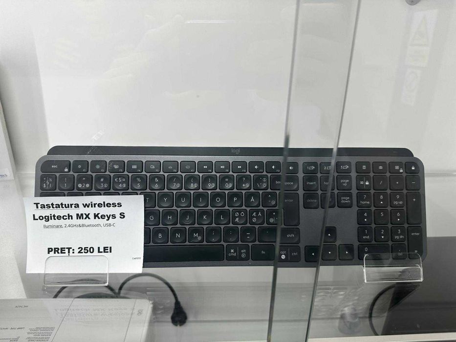 BLACK AMANET P2 • Tastatura wireless LOGITECH MX KEYS s luminata