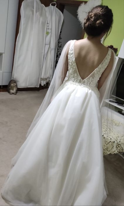 Rochie de mireasa tip A , model deosebit, S