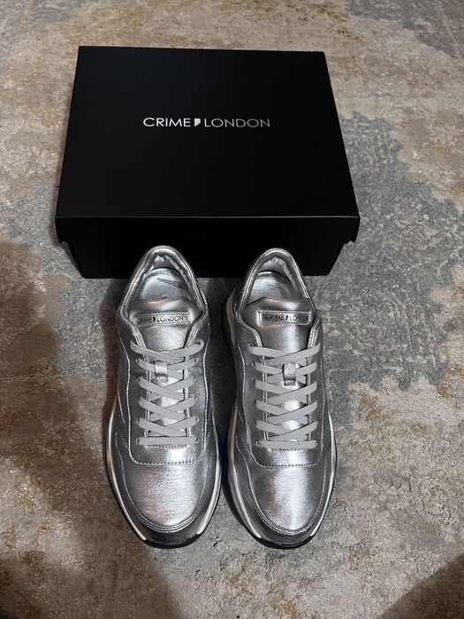 Sneakers Crime din piele, noi - 40