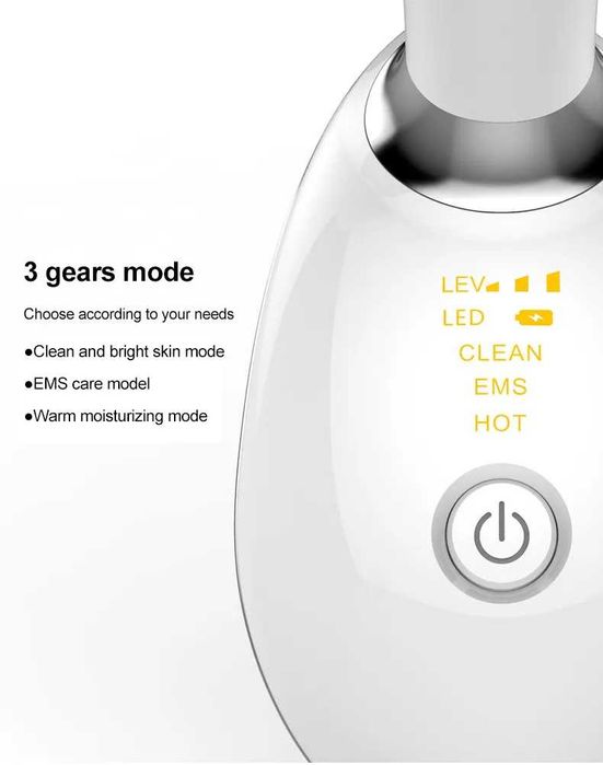Dispozitiv Facial Prof Anti-Rid 5 în 1 LED, EMS, Masaj Termic, Lifting