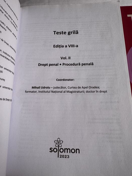 Teste grila SOLOMON