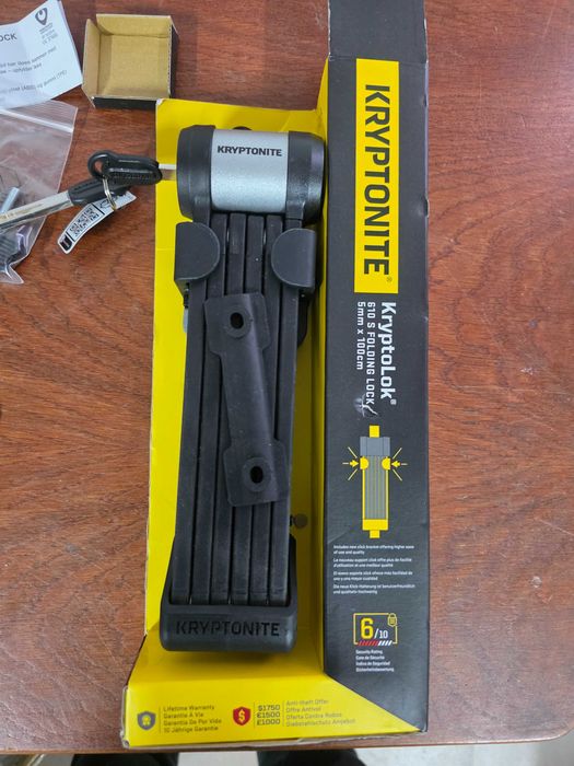 Antifurt de bicicleta Kryptonite Kryptolok 610 S cu suport