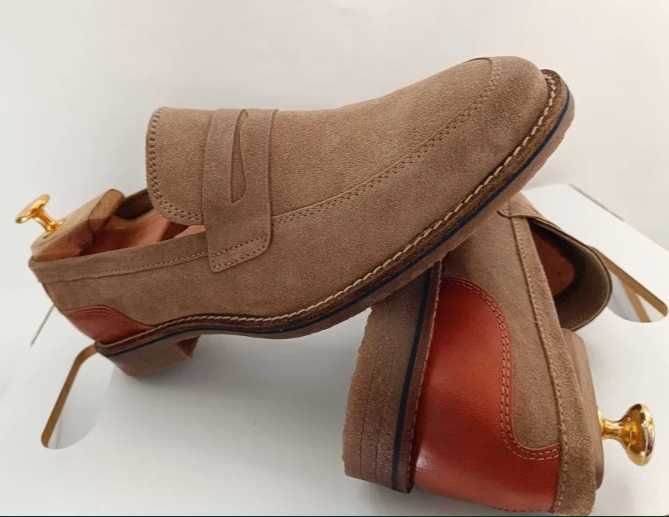 Pantofi loafer 45 penny premium Senator NOI piele naturala moale