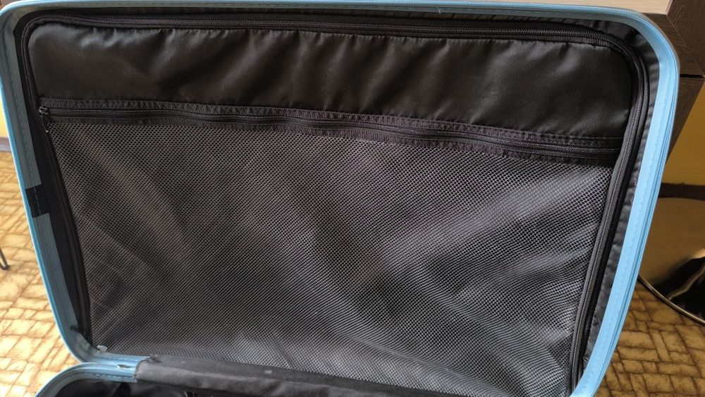 Голям син  куфар поликарбонат