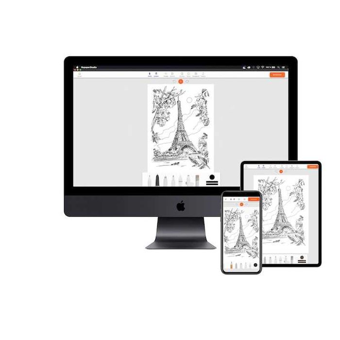 Графичен таблет за рисуване с молив the iskn, pencil & Paper