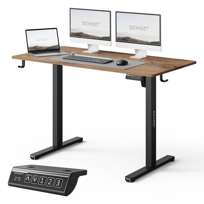 Промо Цена!Електрическо бюро с повдигащ се механизъм в индустриален ст