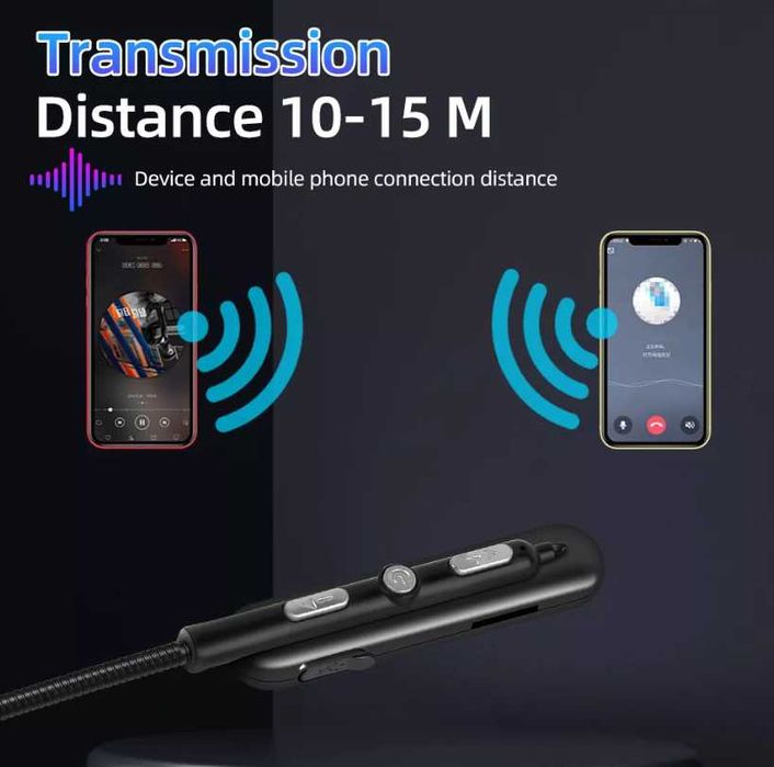 Блутут слушалки Хендсфри с микрофон за мотор мотоциклетна каска