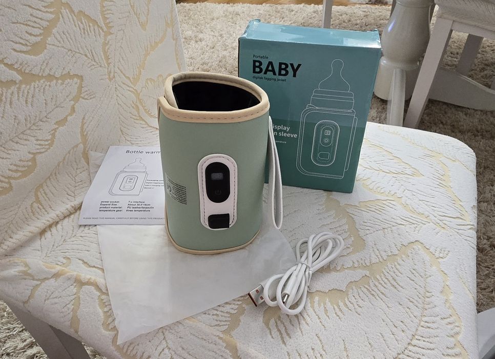 Încălzitor portabil pentru biberoane cu afișaj digital LED