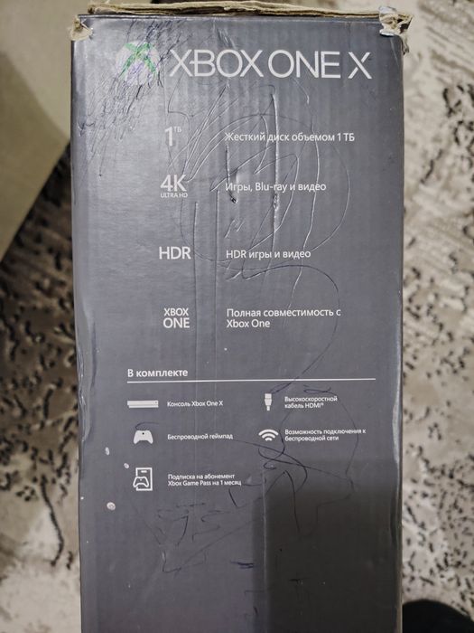 Xbox one x sotiladi xotirasi 1 terabayt 2 ta jostik