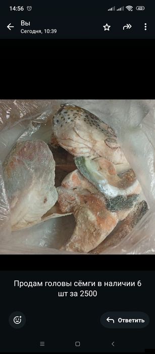 Продам головы сёмги