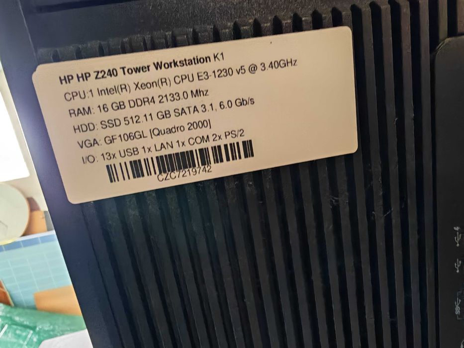 Работна станция HP Z240 Tower