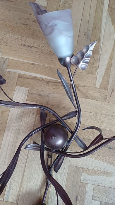 Флорален полилей SIGMA Lighting – ковано желязо и стъкло