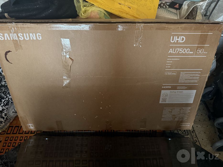 Samsung 50” 4K Smart TV AU7500  сотилади