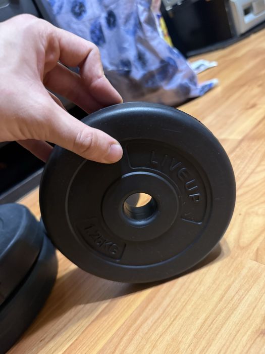 Тежести дискове ф28 и ф30 - 10кг, 5кг, 2.5кг и 1.25кг