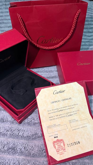 Оригинальная коробка Картье