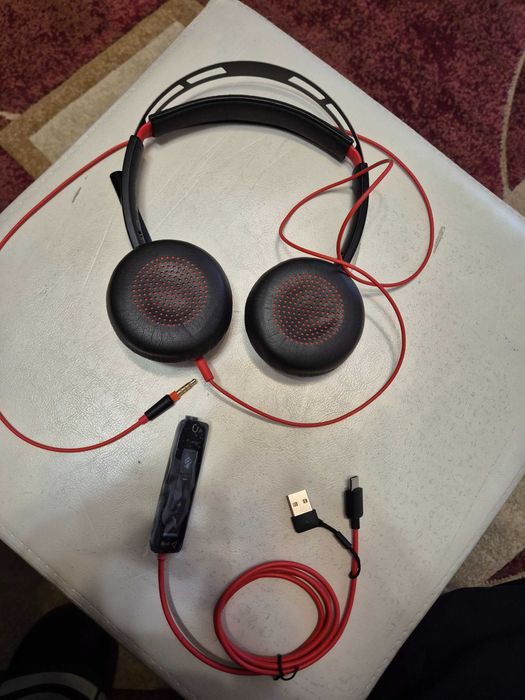 Casti Plantronics Poly C5220, usb-c, usb-a, jack 3.5mm