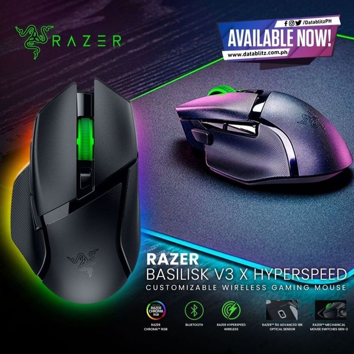 Razer basilisk v3 x Wireless HyperSpeed Беспроводная мышка/мышь
