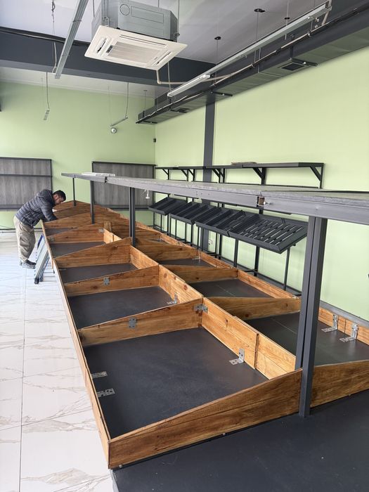 Полки стеллажи для овощного магазина