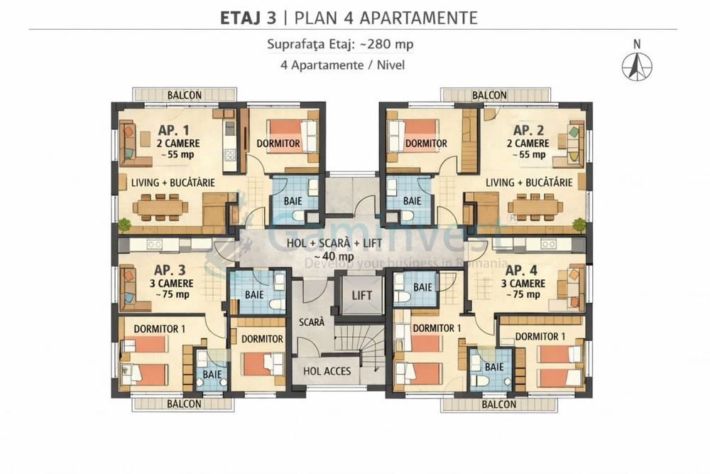 Teren cu PUZ aprobat pentru bloc Oradea,Centrul Civic,Gaminvest, V4111