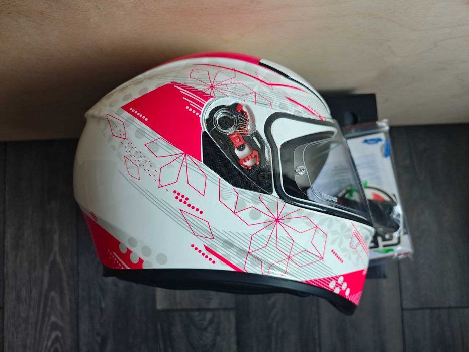 Каска AGV K-3 SV Izumi White/Pink – НОВА