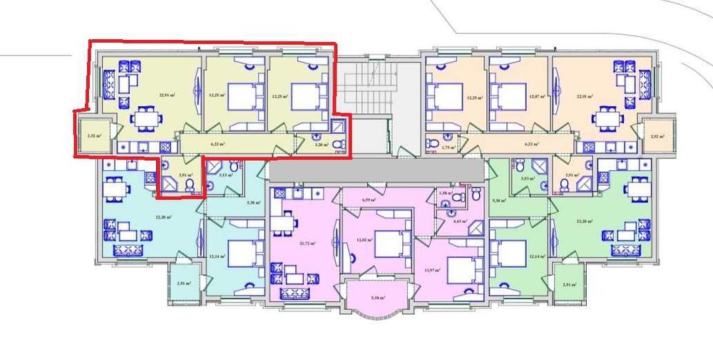 Тристаен апартамент, разположен в кв. Бадема, гр. Хасково